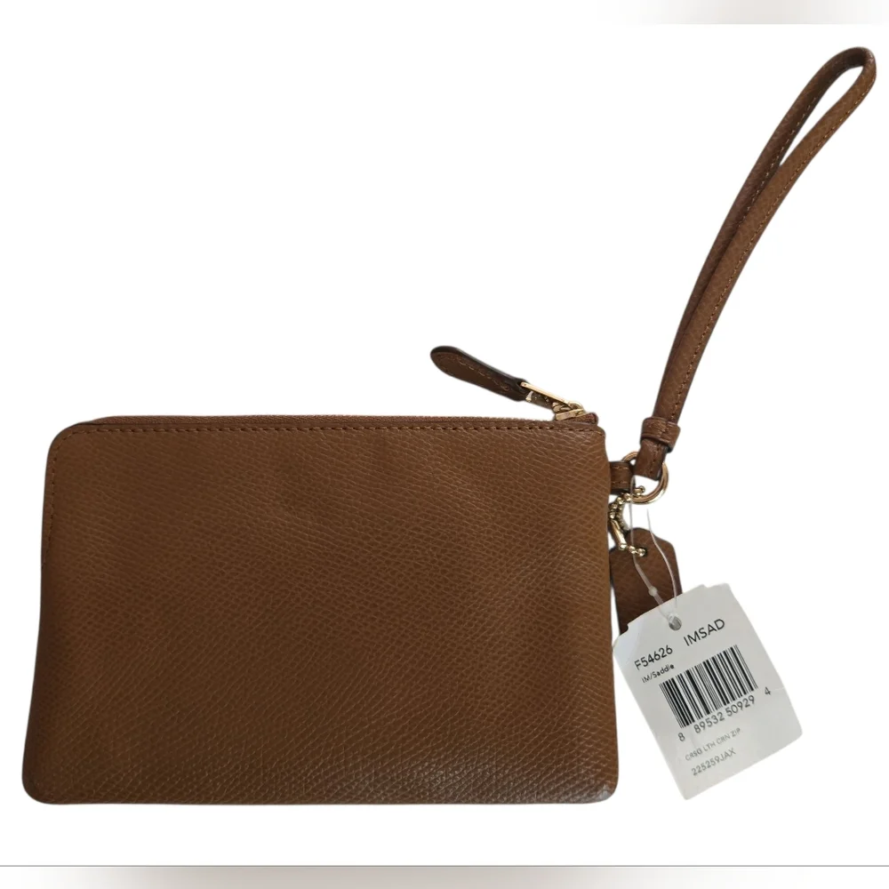 Coach Saddle Corner Zip Wristlet Style F54626 - Picture 2 of 6